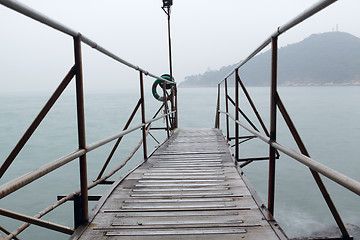 Image showing hong kong Swimming Shed in sea