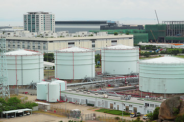 Image showing gas tank at day