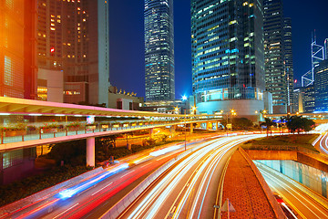 Image showing downtown city night