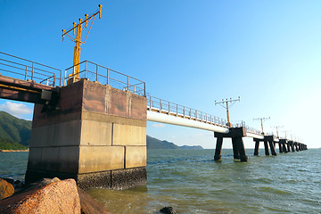 Image showing airport runway landing light