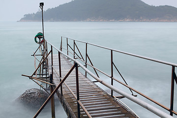 Image showing hong kong Swimming Shed in sea