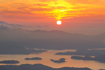 Image showing Mountain Sunrise