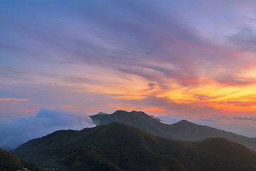 Image showing Mountain Sunrise