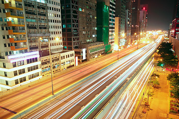 Image showing downtown city night