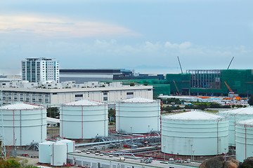 Image showing gas tank at day