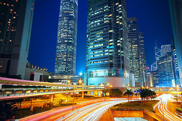 Image showing downtown city night