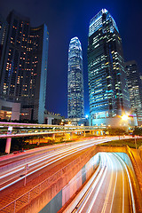 Image showing downtown city night