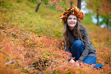 Image showing Autumn portrait