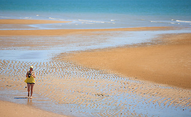 Image showing Golden send beach