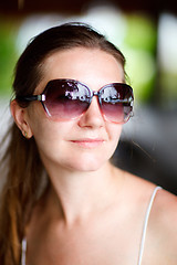 Image showing Beautiful woman in sunglasses