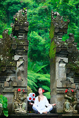 Image showing Beautiful woman practicing yoga