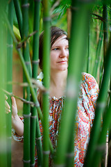 Image showing Bamboo girl