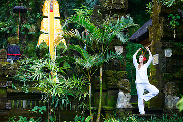 Image showing Beautiful woman practicing yoga