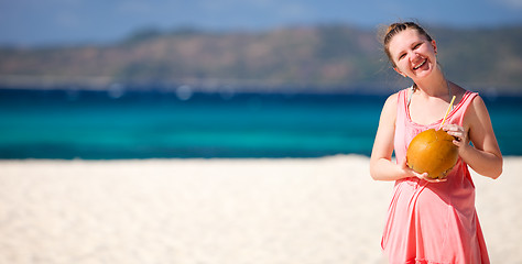 Image showing Beautiful woman on vacation