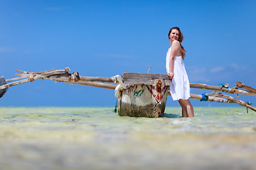 Image showing Girl on vacation