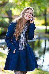 Image showing Girl with phone