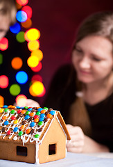 Image showing Gingerbread house decoration