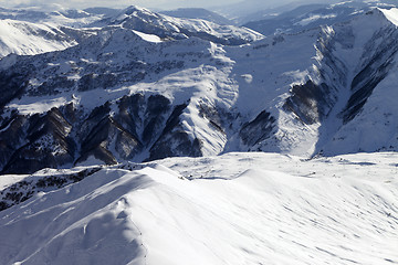 Image showing Ski slope for freeride