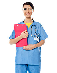 Image showing Medical specialist with prescripton report