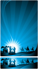 Image showing banner nativity scene