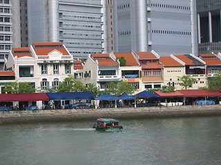 Image showing Boat Quay @ Singapore