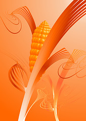 Image showing Ornamental Corn Stalk Design