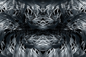 Image showing Metallic background pattern