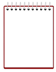 Image showing blank notepad 