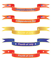 Image showing Independence Day banners