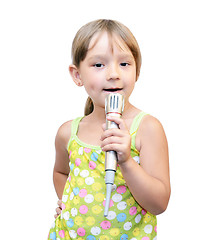 Image showing The Child and microphone