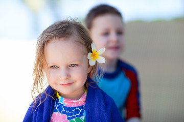 Image showing Adorable little girl portrait