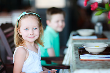 Image showing Adorable little girl portrait