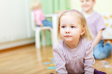Image showing Two kids at daycare