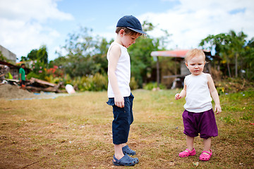 Image showing Brother and sister