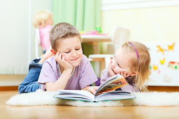 Image showing Brother and sister at home