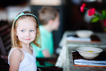 Image showing Adorable little girl portrait