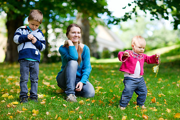 Image showing Family outdoors