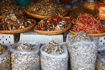 Image showing Dried fish snack.