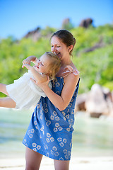 Image showing Mother and daughter outdoor