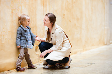 Image showing Mother and daughter outdoors