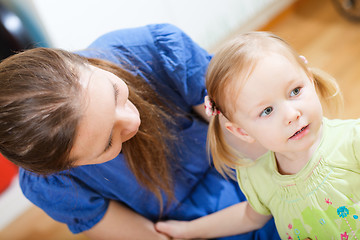 Image showing Mother and daughter at home