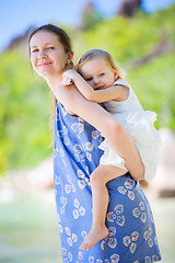 Image showing Mother and daughter portrait