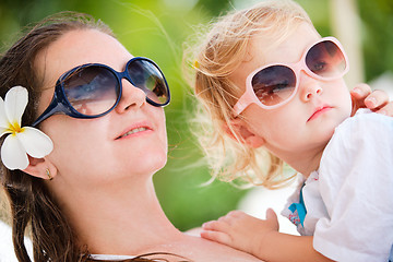 Image showing Mother and daughter portrait