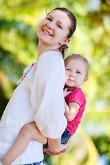 Image showing Mother and daughter portrait