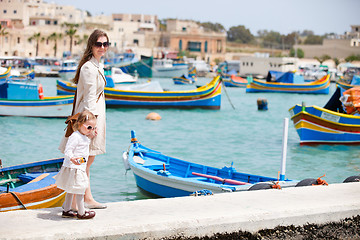 Image showing Mother and daughter in Malta