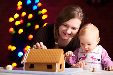 Image showing Gingerbread house decoration