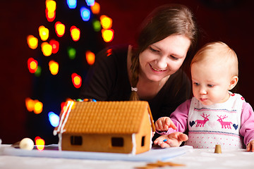 Image showing Gingerbread house decoration