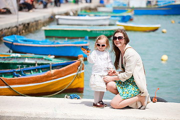 Image showing Mother and daughter in Malta