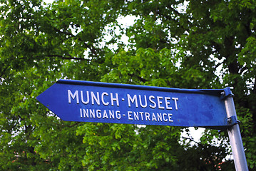 Image showing Munch Museum sign