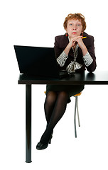 Image showing middle-aged woman for the office